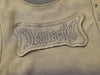 High Street Washed Distressed Embroidered Round Neck Sweater