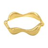 Infernum Gold Wavy Ring