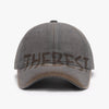 Letter Graffiti Curved Brim Soft Top Cap