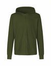 Fairtrade Organic Zipped T-shirt Hoodie: Unisex