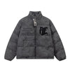 Men's Embroidered Jacket Letter Cotton-Padded
