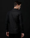 Men's Slim Fit Solid Denim Casual Shirt (DRANS)