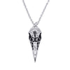 Raven Bird Skull Necklace Mysticum Luna Gothic Jewellery