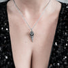 Raven Bird Skull Necklace Mysticum Luna Gothic Jewellery