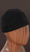QL Velvet Docker Hat in Black