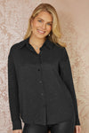 Mela Black All Over Gem Long Sleeve Shirt