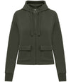 Organic Full Zip Hooded Sweatshirt: Womens