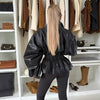 Chic Faux Leather Casual Jacket