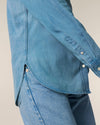Organic Cotton Long Sleeve Denim Shirt: Womens