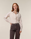 Organic Cotton Oxford Long Sleeve Shirt: Womens