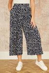 Yumi Navy Dash Print Culottes