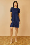 Yumi Navy Dripping Sequin Tunic Dress