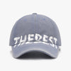 Letter Graffiti Curved Brim Soft Top Cap
