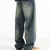 Vintage Denim Style Wide Leg Jeans