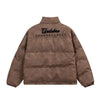 Men's Embroidered Jacket Letter Cotton-Padded