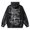 Fashion Letter Printed Graffiti Streetwear Hoodie with Bold Typography