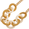 JEMA Gold Chunky Metallic Necklace