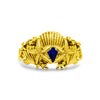 Sovereign Of The Sea Blue Stone Gold Ring