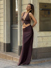 Hollow-Out Bodycon Maxi Skirt – Elegant
