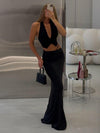 Hollow-Out Bodycon Maxi Skirt – Elegant