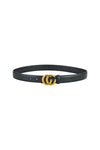 Yumi Black Gold Buckle Circle Belt