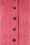 Yumi Pink Oversize Fit Button Up Jacket With High Collar