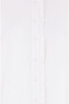 Yumi White Frill High Neck Shirt